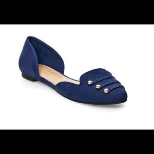 LC Conrad women’s flan D’orsay Navy flat